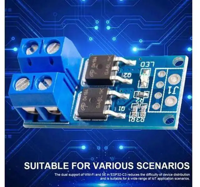 Alt view image 2 of 4 - MOSFET Trigger Switch Drive Module, DC 5V-36V PWM Electronic Switch Control Board, 0-20KHz Frequency Adjustment for Lamp Brightness, Motor Speed Regulation