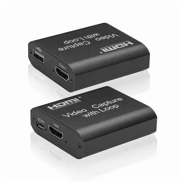 Main image of 4K HDMI Capture Card USB 2.0, 1080P Video Grabber with HDMI Loop Out, Game Capture Recording Device for Live Streaming, Compatible with PS4, Xbox One, iOS Phone, HDV, YouTube Broadcast