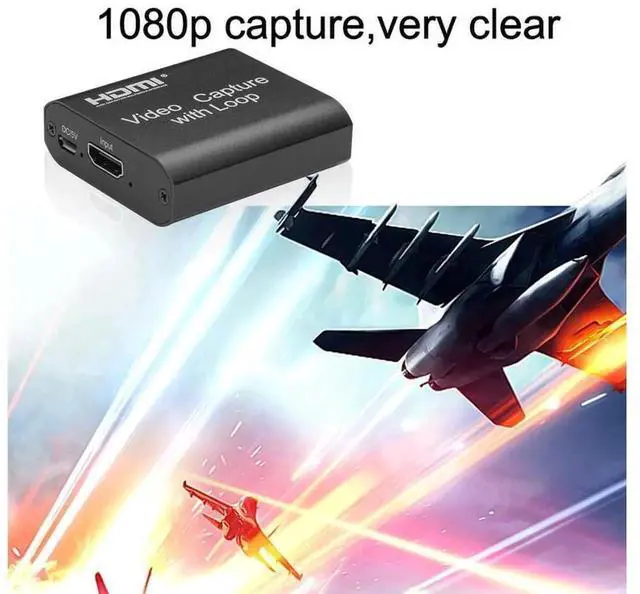 Alt view image 4 of 7 - 4K HDMI Capture Card USB 2.0, 1080P Video Grabber with HDMI Loop Out, Game Capture Recording Device for Live Streaming, Compatible with PS4, Xbox One, iOS Phone, HDV, YouTube Broadcast