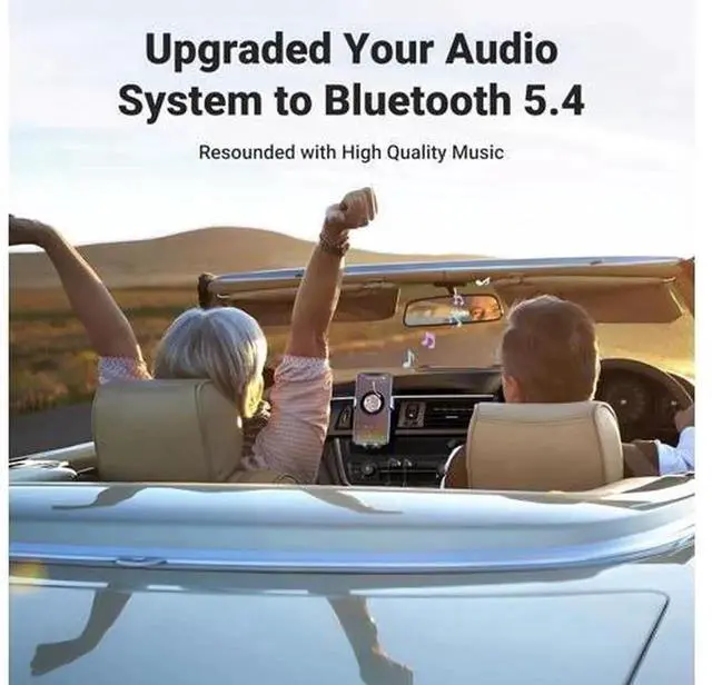 Alt view image 6 of 7 - UGREEN Bluetooth 5.4 Aux Audio Receiver, USB Powered 3.5mm Bluetooth Adapter with Built-in Mic, Wireless Aux Input Kit for Hands-Free Calling, Compatible with Car Stereo & Home Audio Speakers