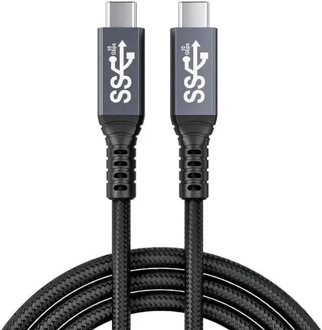 Main image of USB C to USB C 3.1 Cable 3.3FT(1M), 10Gbps Data Transfer, 4K Video Output & 100W PD Fast Charging Cord Compatible with Monitor, Laptop and USB-C Devices
