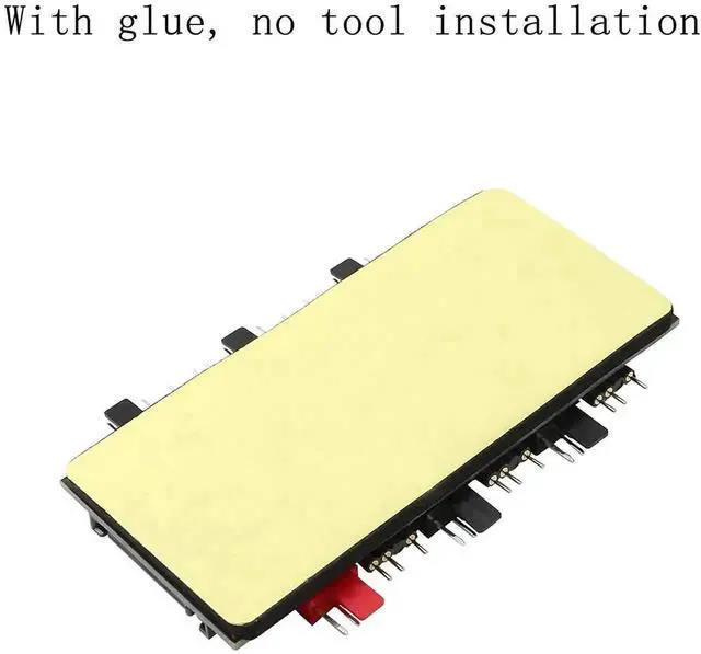 Alt view image 3 of 7 - 2-in-1 Fan Hub, 6-Way 12V 4Pin PWM + 5V 3Pin ARGB Splitter with SATA 15Pin Power, Addressable RGB Sync Fan PCB Controller, Black for Desktop PC Cooling