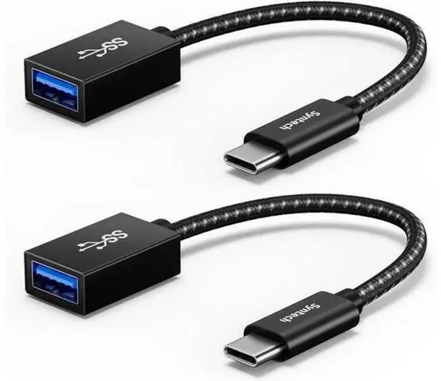 Main image of USB C to USB Adapter 2 Pack, USB 3 Type C Male to USB A Female OTG Converter, Thunderbolt 3 Compatible USB-C to USB Adapter for iPhone 15/16/17 Series, MacBook Pro Air, iPad Mini 6, Android Phones and