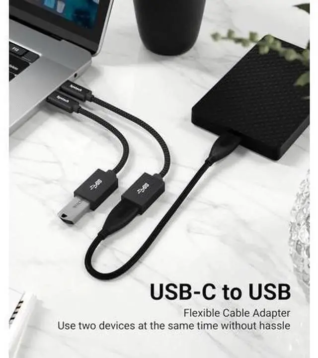 Alt view image 3 of 7 - USB C to USB Adapter 2 Pack, USB 3 Type C Male to USB A Female OTG Converter, Thunderbolt 3 Compatible USB-C to USB Adapter for iPhone 15/16/17 Series, MacBook Pro Air, iPad Mini 6, Android Phones and