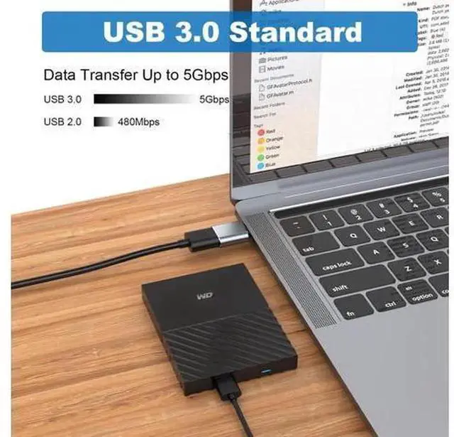Alt view image 2 of 6 - 6 Pack USB Adapter Set, USB A Male to USB C Male, USB 3.0 A Male to USB-C Female, USB Type-C Male to USB 3.0 A Female Converter Connectors, Grey Multi-Type USB Conversion Adapters