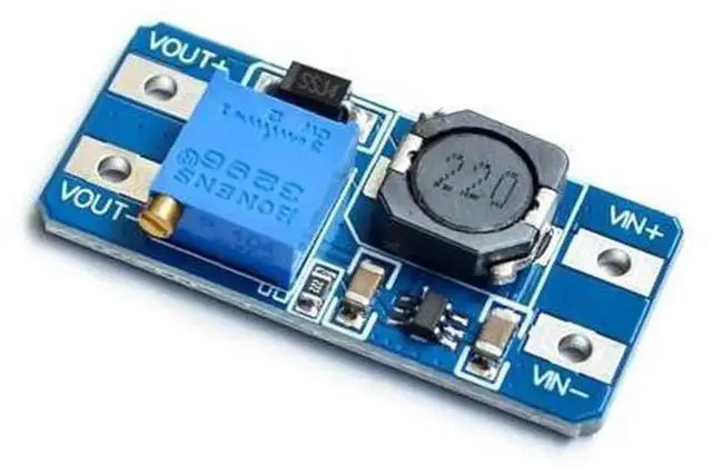 Main image of MT3608 DC-DC Step Up Converter Booster Power Supply Module, Wide Voltage Input 2V-24V to 5V/9V/12V-28V Adjustable Boost Power Step-up Circuit Board