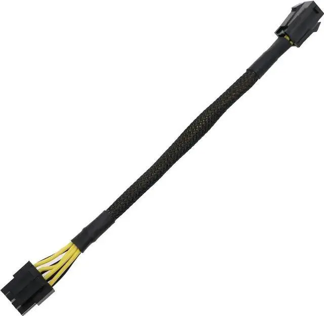 Main image of ATX 4 Pin to CPU 8 Pin (4+4 Detachable) Sleeved Extension Cable 9.5 Inch, PSU 4Pin to Motherboard CPU 8Pin Power Converter Adapter Cord for Desktop PC Assembly