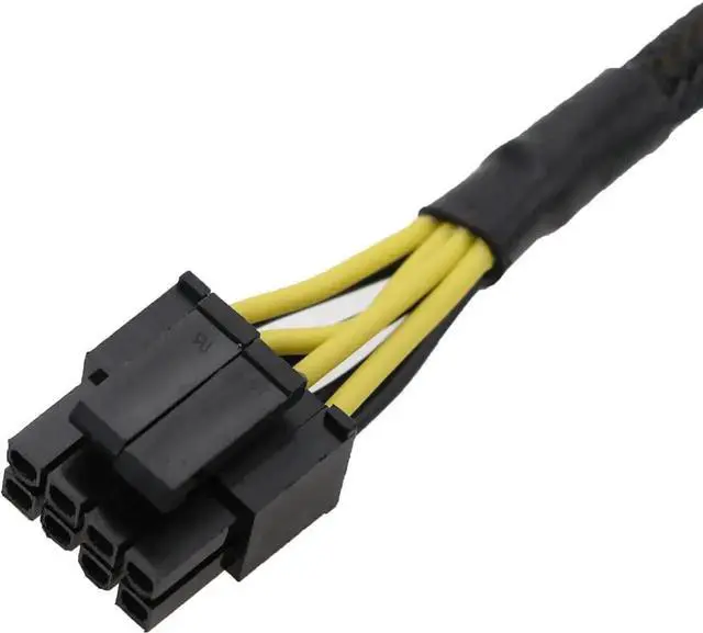Alt view image 6 of 7 - ATX 4 Pin to CPU 8 Pin (4+4 Detachable) Sleeved Extension Cable 9.5 Inch, PSU 4Pin to Motherboard CPU 8Pin Power Converter Adapter Cord for Desktop PC Assembly