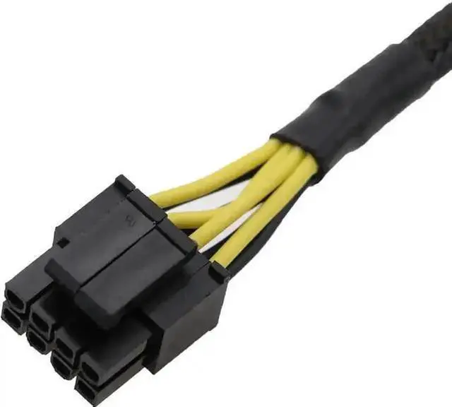 Alt view image 7 of 7 - ATX 4 Pin to CPU 8 Pin (4+4 Detachable) Sleeved Extension Cable 9.5 Inch, PSU 4Pin to Motherboard CPU 8Pin Power Converter Adapter Cord for Desktop PC Assembly
