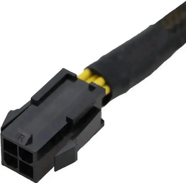 Alt view image 3 of 7 - ATX 4 Pin to CPU 8 Pin (4+4 Detachable) Sleeved Extension Cable 9.5 Inch, PSU 4Pin to Motherboard CPU 8Pin Power Converter Adapter Cord for Desktop PC Assembly