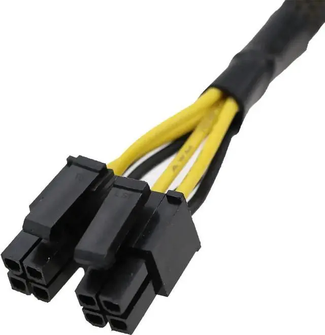Alt view image 4 of 7 - ATX 4 Pin to CPU 8 Pin (4+4 Detachable) Sleeved Extension Cable 9.5 Inch, PSU 4Pin to Motherboard CPU 8Pin Power Converter Adapter Cord for Desktop PC Assembly