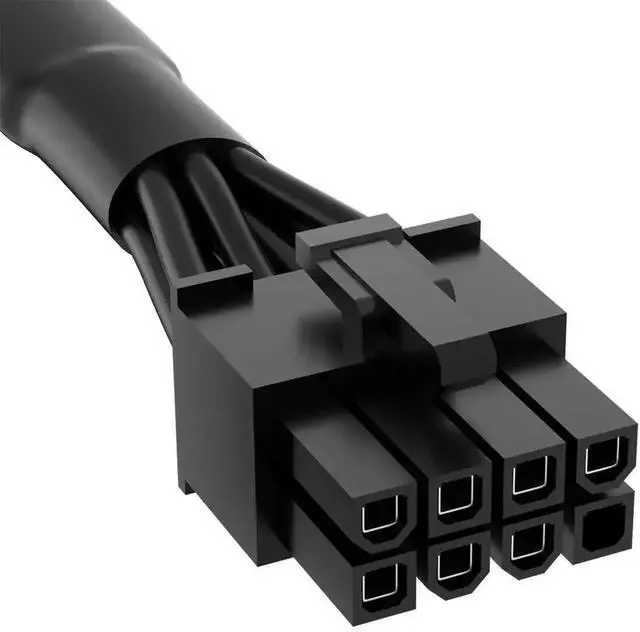 Alt view image 5 of 7 - PCIe Modular PSU Cable for MSI Power Supply, 8 Pin Male to 6+2 Pin Male GPU Power Extension Cord, 18AWG 10A, 65CM(25.6 Inch) Black Braided, Compatible with MSI MAG A750GL A850GL
