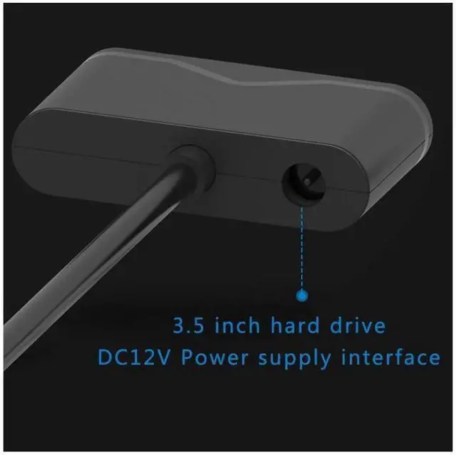 Alt view image 3 of 7 - USB 3.1 Type C to SATA 3.0 Adapter Cable, Type-C to 15+7Pin SATA Hard Drive Converter Support 6Gbps Data Transfer for 2.5 Inch 3.5 Inch SATA HDD SSD Laptop Desktop Hard Disk Accessory