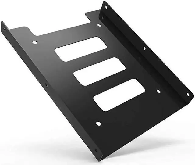 Alt view image 5 of 5 - 2 Pack Metal Hard Drive Mounting Bracket, Convert 2.5 Inch SSD HDD to 3.5 Inch Drive Bay, 2.5 to 3.5 SSD Mount Adapter Tray Dock, Hard Disk Holder for Desktop PC, Server, Computer Case Hard Drive In