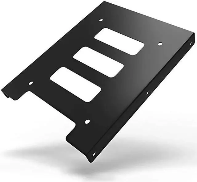 Alt view image 3 of 5 - 2 Pack Metal Hard Drive Mounting Bracket, Convert 2.5 Inch SSD HDD to 3.5 Inch Drive Bay, 2.5 to 3.5 SSD Mount Adapter Tray Dock, Hard Disk Holder for Desktop PC, Server, Computer Case Hard Drive In