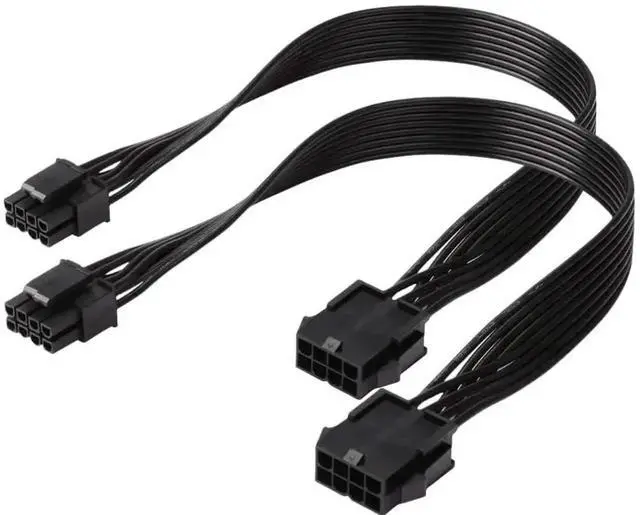 Main image of ATX CPU 8 Pin Extension Cable, 4+4 Pin CPU 8Pin Male to Female Power Extension Cord, Motherboard CPU Power Adapter Cable for Modular & Non-Modular PSU, 9.5 Inch (24cm) Black Cable for PC Desktop Chass