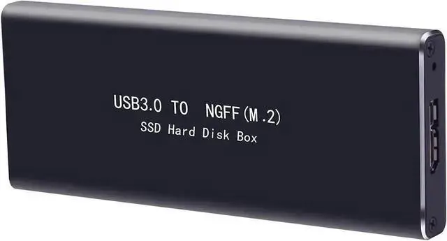 Alt view image 3 of 7 - M.2 SATA SSD to USB 3.0 External Adapter Enclosure with UASP Protocol, NGFF M.2 SATA SSD Reader Converter Support 2230 2242 2260 2280 Size, Compatible with M.2 Key B / B+M SATA Solid State Drives