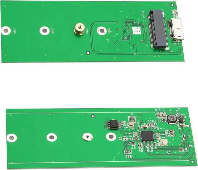Alt view image 4 of 7 - M.2 SATA SSD to USB 3.0 External Adapter Enclosure with UASP Protocol, NGFF M.2 SATA SSD Reader Converter Support 2230 2242 2260 2280 Size, Compatible with M.2 Key B / B+M SATA Solid State Drives