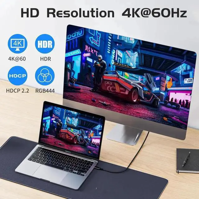 Alt view image 3 of 7 - USB-C to USB-C Nylon Braided Cable, 3.3ft USB 3.2 Type-C Cord Support 20Gbps Data Transfer & 240W PD Fast Charging, High Speed Charger Data Cable for Laptops, Smartphones, Tablets, External SSD and US