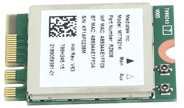 Alt view image 6 of 7 - MT7921K M.2 WiFi 6 Wireless Network Card, 1800Mbps Dual Band 2.4GHz & 5GHz 802.11ax/ac NGFF WiFi Module with Bluetooth 5.2, M.2 WiFi Adapter Similar to AX200 for Desktop PC, Supports Windows 10 & Wind
