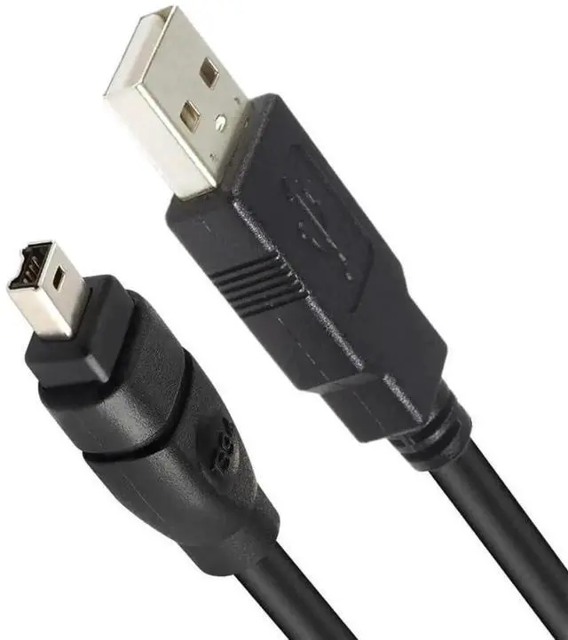 Alt view image 6 of 7 - 6FT FireWire 400 to USB 2.0 Adapter Cable, 4 Pin IEEE 1394-a Male to USB A Male Converter Cord for Digital Video Cameras, External Hard Drives, File Access on Laptops & Computers