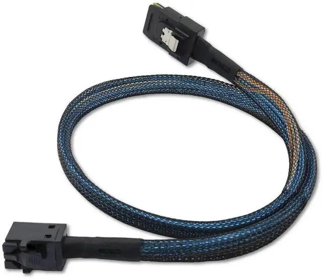 Alt view image 4 of 5 - 0.5M (1.6FT) High-Performance Mini SAS HD Cable, SFF-8643 Male to SFF-8087 Male Data Transfer Cord for Server Storage