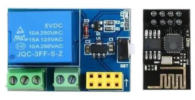 Alt view image 2 of 7 - ESP8266 Relay Module, WiFi Smart Remote Control Switch with ESP-01S Module, Wireless Relay Controller, DIY Smart Socket Board, Mobile App Remote On/Off Control for Home Automation Projects