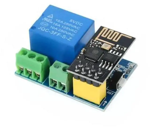 Alt view image 3 of 7 - ESP8266 WiFi Relay Module with ESP-01S, Wireless Remote Smart Control Switch, DIY Smart Socket Controller, Mobile WiFi On/Off Relay Board for Smart Home Automation, Electronic DIY Projects