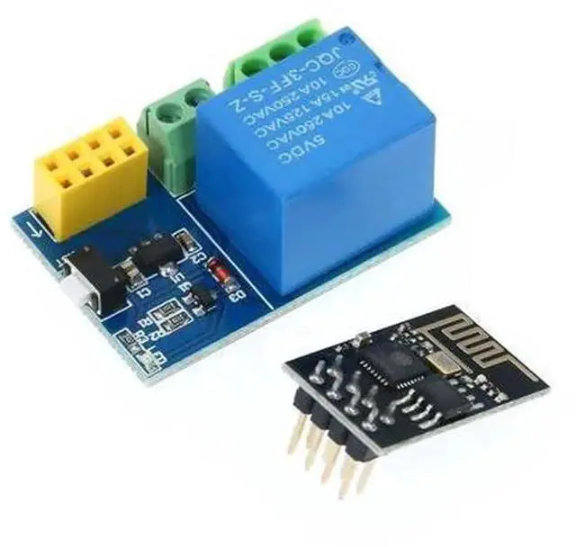 Alt view image 2 of 7 - ESP8266 WiFi Relay Module with ESP-01S, Wireless Remote Smart Control Switch, DIY Smart Socket Controller, Mobile WiFi On/Off Relay Board for Smart Home Automation, Electronic DIY Projects
