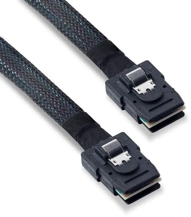 Alt view image 2 of 5 - 1m (3.28ft) Internal Mini SAS HD Cable SFF-8087 to SFF-8087, High Speed Mini SAS Cord for Server, RAID Card and PCIe Storage Controller