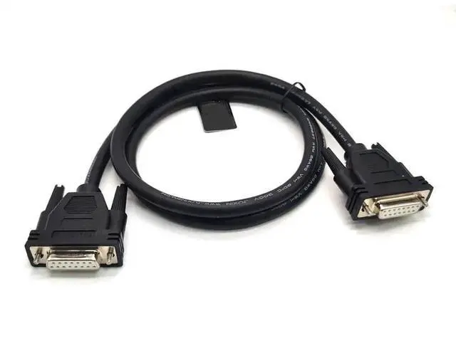 Alt view image 2 of 6 - 1M Industrial DB15 Cable, Straight Through 2 Row 15 Pin D-SUB Cable, DB15 Female to Female Connection Wire