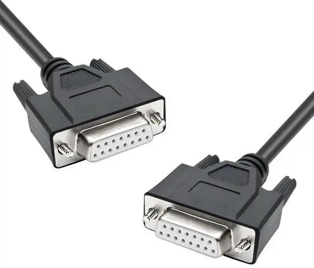 Alt view image 5 of 6 - 1M Industrial DB15 Cable, Straight Through 2 Row 15 Pin D-SUB Cable, DB15 Female to Female Connection Wire