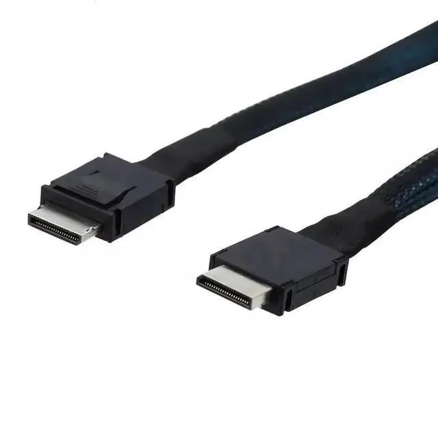 Main image of 100CM PCIE Oculink SFF-8611 to Mini SAS SFF-8611 4i Server Cable, High Speed Internal Interconnect Cable for Server Storage Adapter and Backplane