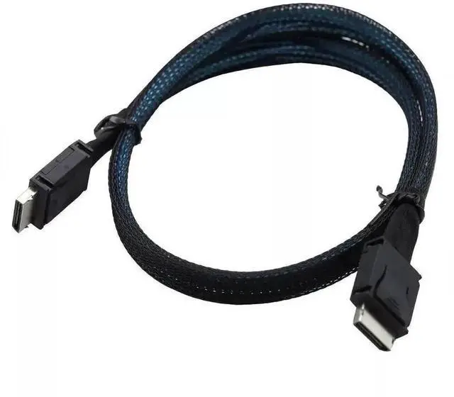 Alt view image 2 of 5 - 100CM PCIE Oculink SFF-8611 to Mini SAS SFF-8611 4i Server Cable, High Speed Internal Interconnect Cable for Server Storage Adapter and Backplane