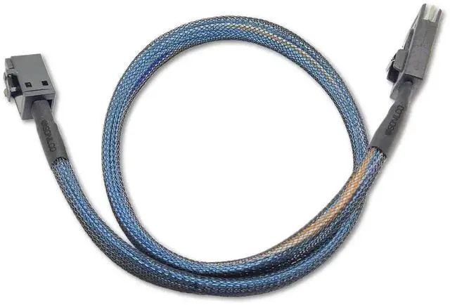 Alt view image 3 of 5 - 3.2 Feet Mini SAS HD Cable SFF-8643 to SFF-8087, High Performance Server Storage Data Transfer Cable, Internal SAS RAID Controller Interconnect Cord