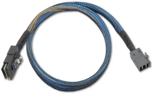 Alt view image 5 of 5 - 3.2 Feet Mini SAS HD Cable SFF-8643 to SFF-8087, High Performance Server Storage Data Transfer Cable, Internal SAS RAID Controller Interconnect Cord