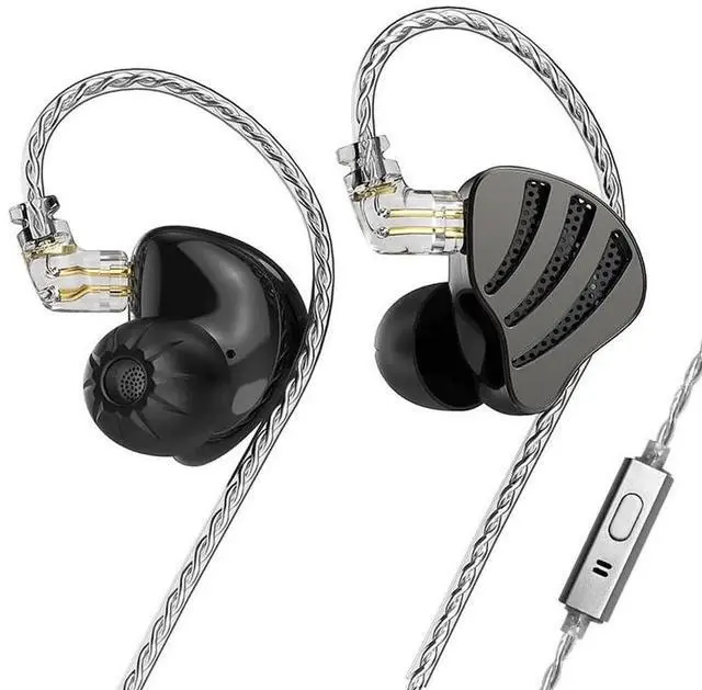 Main image of ND Nice In Ear Monitor IEM Earphones, 1BA 1DD Hybrid Drivers HiFi Earbuds, Clear Sound Headphones with Metal Faceplate & 2 Pin Detachable Audio Cable
