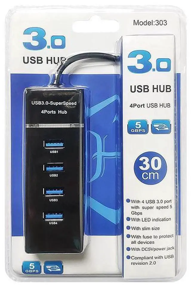 Alt view image 6 of 7 - eokCXOY 4 Ports USB 3.0 Hub, High Speed 1 to 4 USB Splitter Multi-Port Expansion Hub Adapter for Desktop PC, Laptop, Notebook