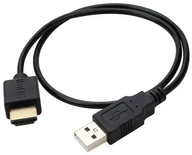 Alt view image 5 of 6 - 50CM Car USB to HDMI Fast Charging Cable, USB Male to HDMI Male Conversion Power Cord, Only for Vehicle Charging, Not Support Audio Video Signal Transmission