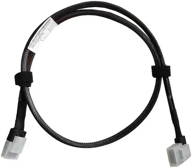 Alt view image 3 of 4 - 3FT Mini SAS Cable SFF-8087 to SFF-8087, Straight to Right Angle High Speed Data Cable for SAS RAID Controllers, Server Backplanes