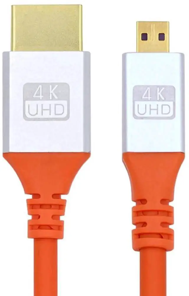 Main image of 4K Micro HDMI to HDMI Cable 0.5M, Ultra Soft High Flex Hyper Super Flexible High Speed HDMI Type-A Male to Micro HDMI Male Cord for Computer, Camera, HDTV, Monitor