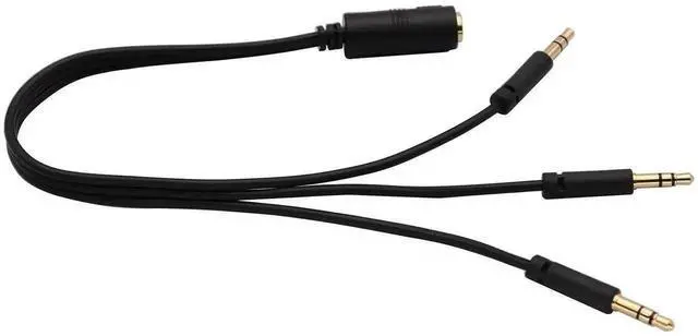 Alt view image 5 of 6 - 3.5mm Audio Y Splitter Cable 30CM/12 Inch, 3-Pole 1/8 Inch Female to 3 x 3.5mm Male Stereo Audio Splitter Adapter for Smartphone, Speaker, Soundbox