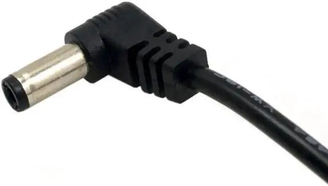 Alt view image 2 of 3 - 90 Degree Right Angled DC Power Cable 60cm, 5.5x2.1mm / 5.5x2.5mm Male to Male DC Plug Power Cord