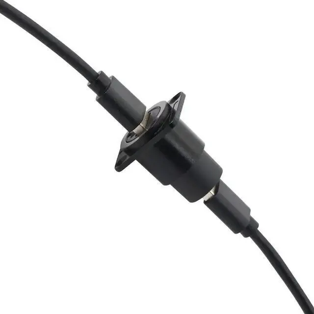 Alt view image 2 of 7 - USB 3.0 Panel Mount Female to Female Coupler Adapter, Solderless USB3.0 Feed-Through Socket, Support 5Gbps Super Speed, for Audio Video Devices, Black