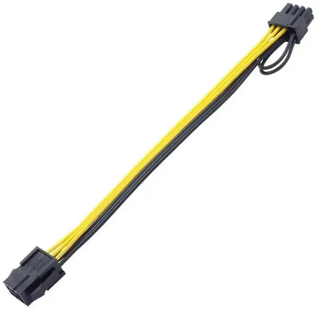 Alt view image 2 of 6 - 6 Pin Female to 8 Pin Male GPU Power Supply Cable, 32cm (12.6 Inch) PCIe Video Card Power Adapter Cable