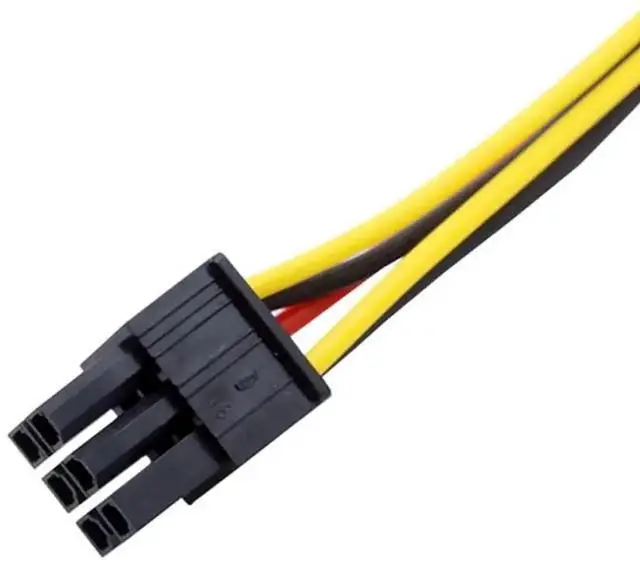 Alt view image 3 of 6 - 2 Pack 4 Pin Molex to 6 Pin GPU Power Supply Cable, 22cm (8.6 Inch) PCIe Video Card Power Adapter Cord