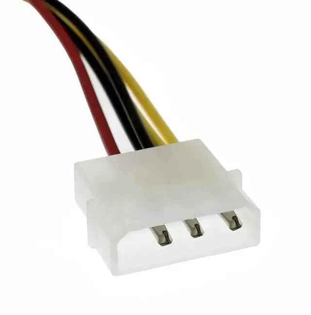 Alt view image 4 of 6 - 2 Pack 4 Pin Molex to 6 Pin GPU Power Supply Cable, 22cm (8.6 Inch) PCIe Video Card Power Adapter Cord