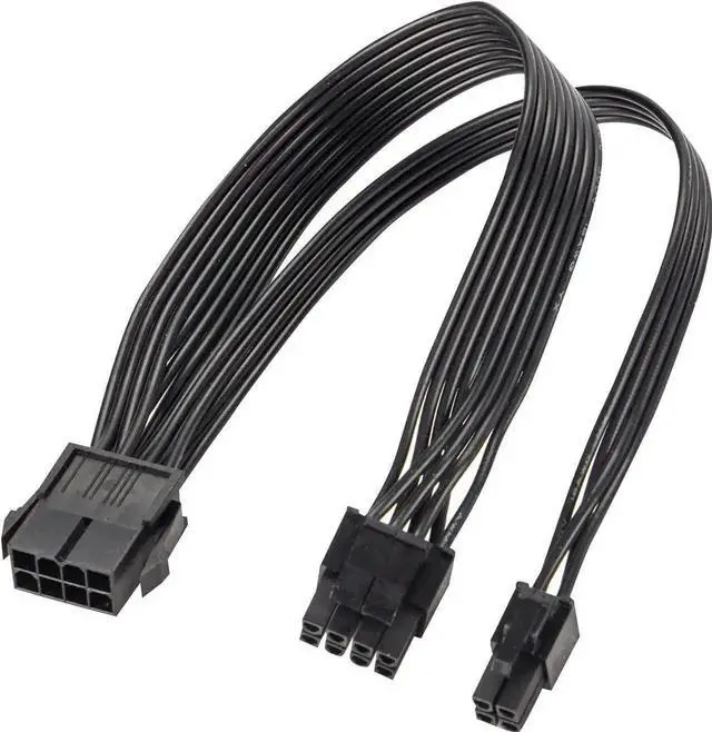 Main image of EPS12V CPU 8 Pin Female to CPU ATX 8Pin (4+4) & ATX 4 Pin Male Power Cable, 10.8 Inch Motherboard EPS 12V Power Adapter Cord