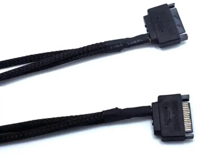 Alt view image 2 of 6 - 15 Pin SATA to 3/4 Pin PC Case Fan Splitter Cable, 1 to 5 12V Fan Power Adapter Extension Cord 10.6 Inch (27cm)