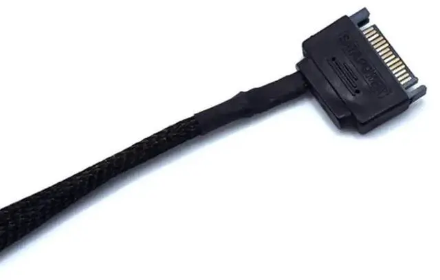 Alt view image 2 of 6 - 15 Pin SATA to 3/4 Pin PC Case Fan Splitter Cable, 1 to 2 12V Fan Power Adapter Extension Cord 10.6 Inch (27cm)
